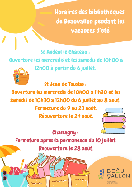 Nos bibliothèques prennent des vacances 