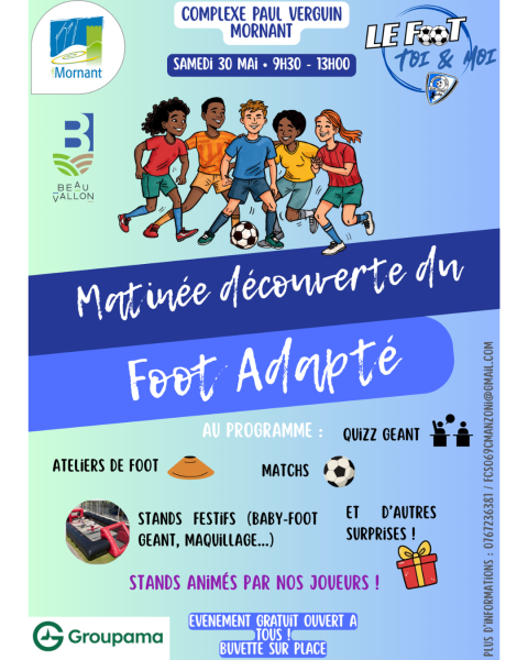Matinée découverte du foot adapté