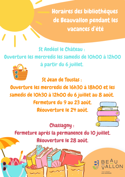 Nos bibliothèques prennent des vacances 