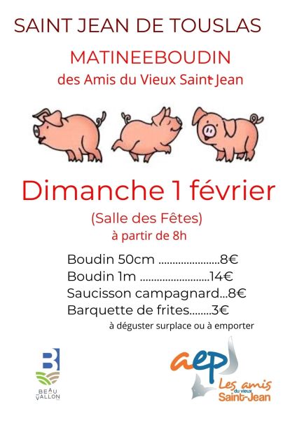 Matinée Boudin - St Jean