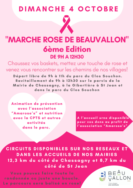 Marche d'Octobre Rose - Programme 