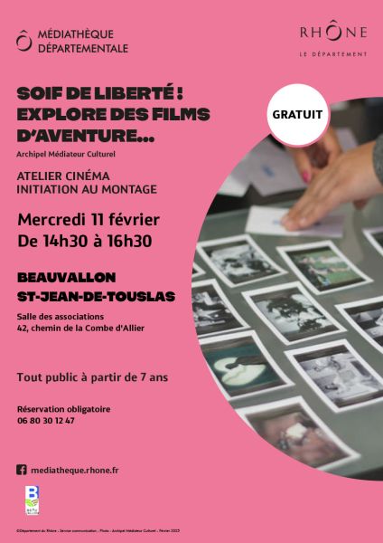 Atelier cinéma - St Jean de Touslas