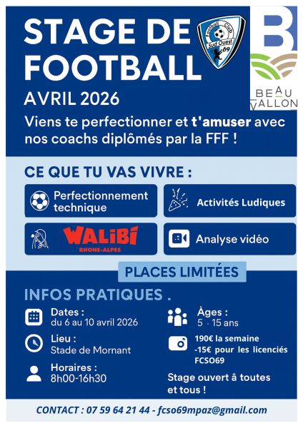 Stage de foot - FCSO69