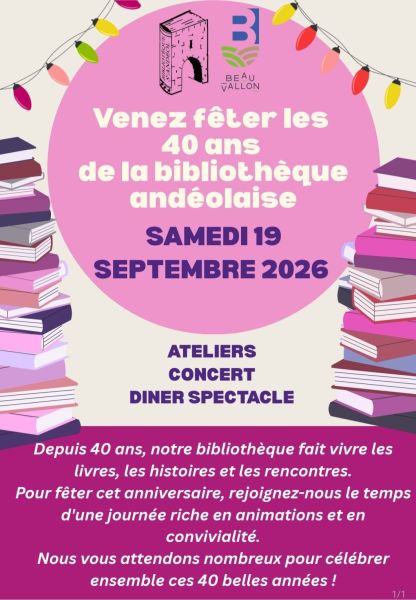 40 ans de la Biblio - St Andéol