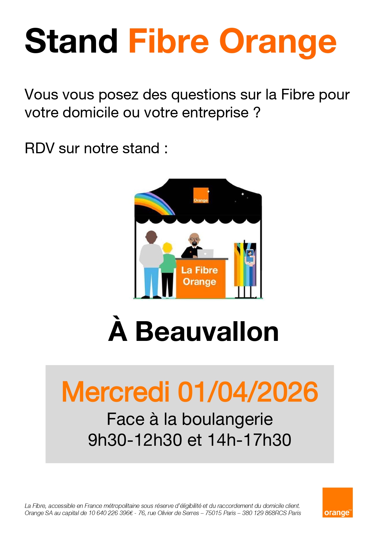 Stand orange St Andéol