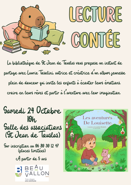Lecture contée - Bibliothèque St Jean 