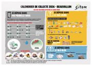 Calendrier de collecte des Ordures Ménagères 2026