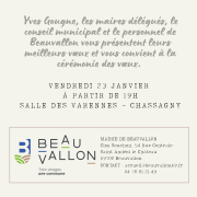 Invitation cérémonie des vœux 